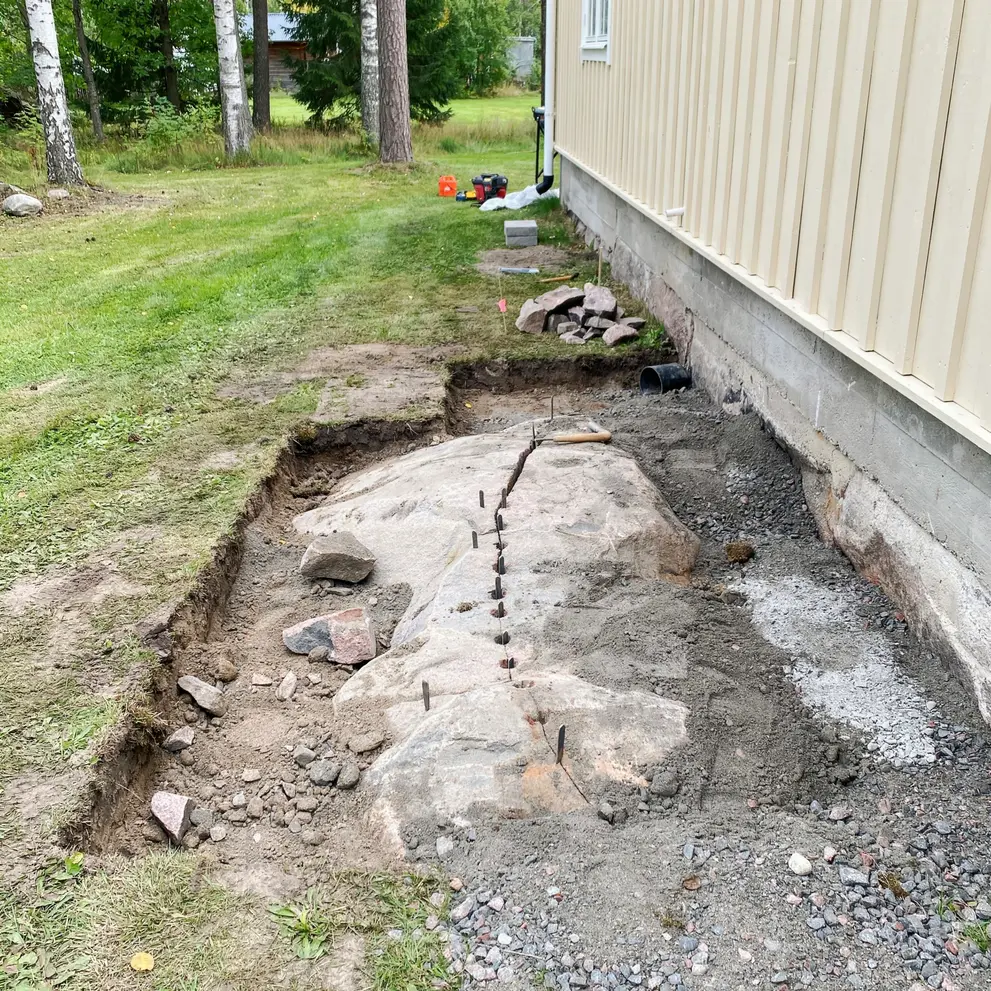 stensprackning bergsprangning sigtuna stockholm